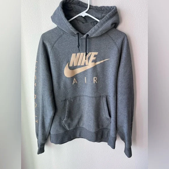 Nike Women’s Gray and Gold Hoodie Size Large - Picture 1 of 4
